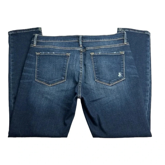 Frame Denim Women’s 30 Le Garçon In‎ Caribou Distressed Stretchy Jean - Picture 3 of 12